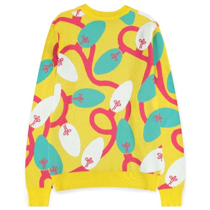 Difuzed Maglione Natale Lilo e Stitch Fluo Taglia XL