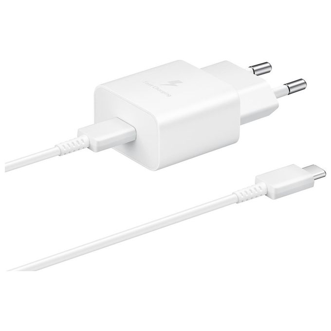 Samsung EP-T1510XWEGEU Caricabatterie USB Type-C Fast Charging 15W con cavo 1 m colore Bianco