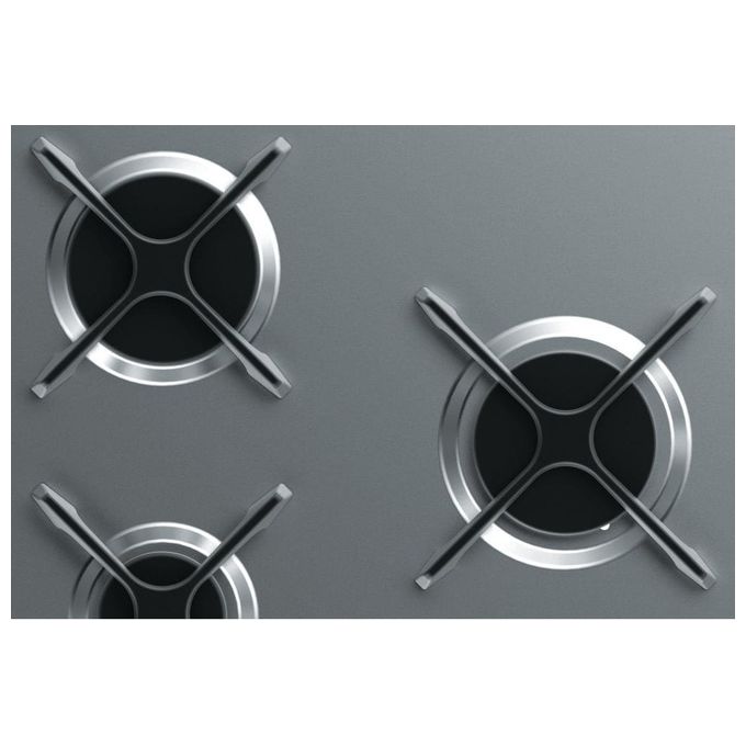Whirlpool GMA 7514-IXL Piano Cottura a Gas 5 Zone iXelium Griglie in Ghisa 73 cm Acciaio Inox