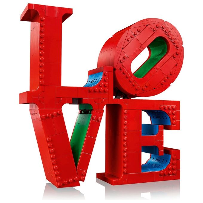 LEGO Art LOVE, Modellino da Costruire Iconica Scultura Pop di Robert Indiana, Hobby Creativo per Adulti, KIT_ Modellismo da Collezione, Idea Regalo Donna, Uomo, Fidanzamento e Anniversario 31214