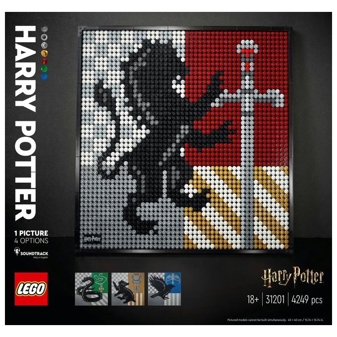 LEGO Art Harry Potter Hogwarts Crests