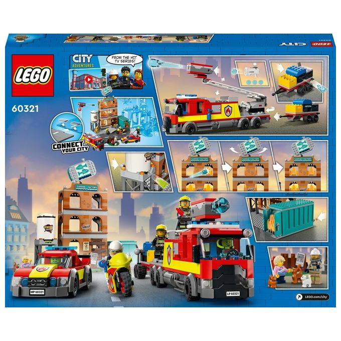 LEGO City Fire Vigili del Fuoco Edificio don Fiamme
