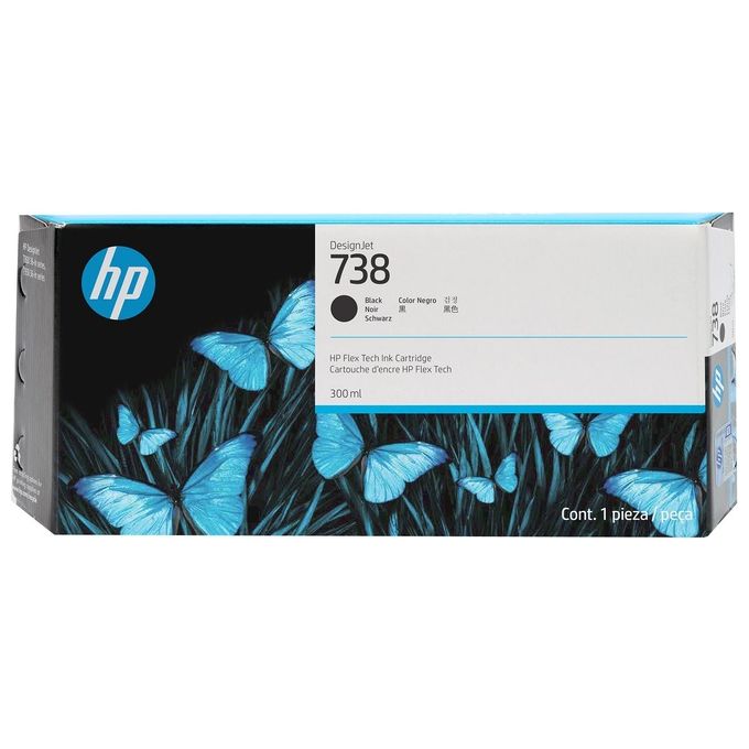 HP Cartuccia d'Inchiostro DesignJet 738 Nero 300ml