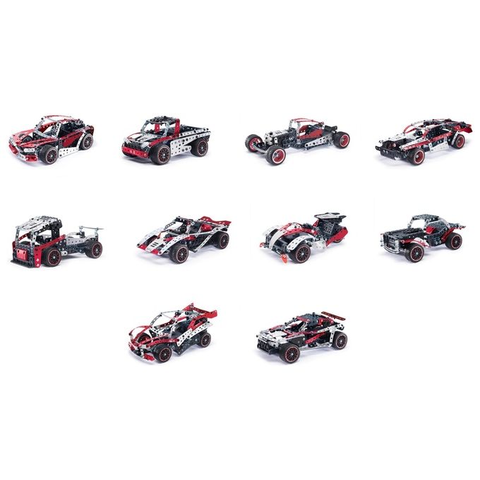 Meccano Multimodello da 25 Supercar Motorizzata Kit Di Costruzioni con 347 Pezzi Attrezzi e Fari Funzionanti
