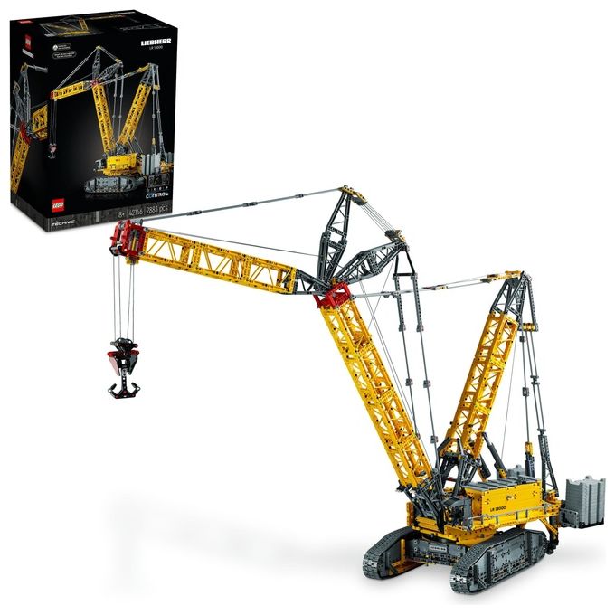 LEGO Technic 42146 Gru Cingolata Liebherr LR 13000, Veicolo da Cantiere Telecomandato con App Control+, Modellismo per Adulti
