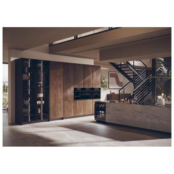 Haier HWO60SM6T9BH Forno da incasso I-Touch Serie 6 Multi-level 70 Litri Pirolitico 14 Funzioni Classe A Nero