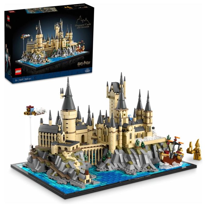 LEGO Harry Potter 76419 Castello e Parco di Hogwarts, Grande Set con Torre dell'Astronomia, Sala Grande e Camera dei Segreti