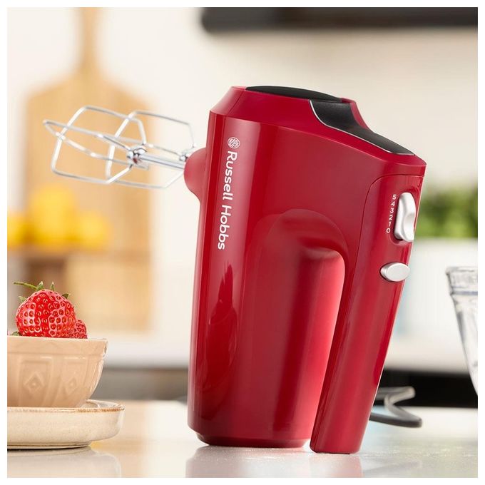 Russell Hobbs 27150-56 Sbattitore 350 W 5 velocita' funzione Turbo Rosso