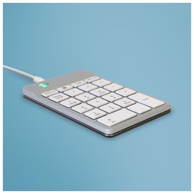 R-Go Tools RGOCONMWDWH Tastierino Numerico Computer Portatile USB Bianco