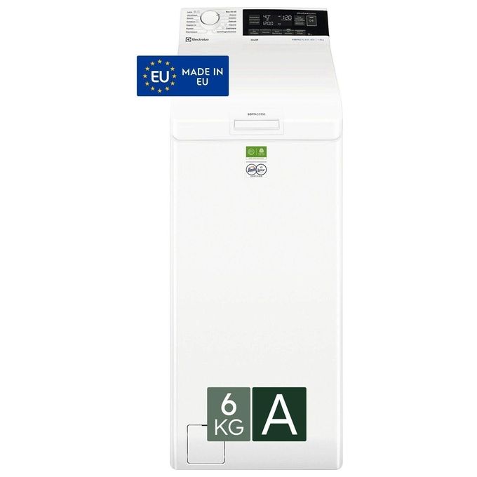 Electrolux EW8T363A Serie 800 UltraCare Lavatrice Carica Dall'Alto 6 Kg 1300 rpm Classe A Aquastop (89x40x60 cm) colore Bianco