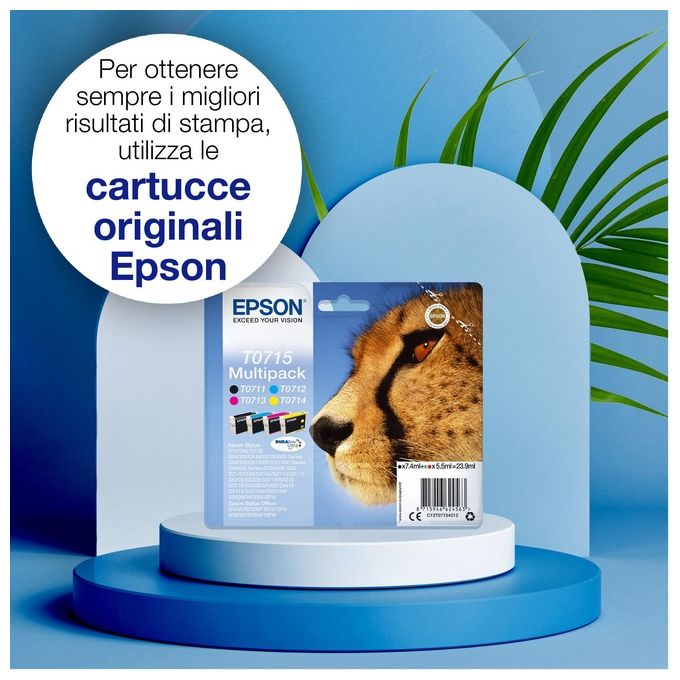Epson T0711 Cartuccia Inchiostro nero Blister Mfdx4000