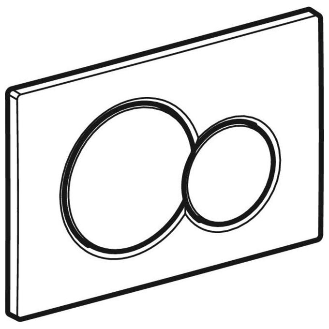 Geberit Sigma01 Placca 2 Pulsanti X Cassetta Bianco