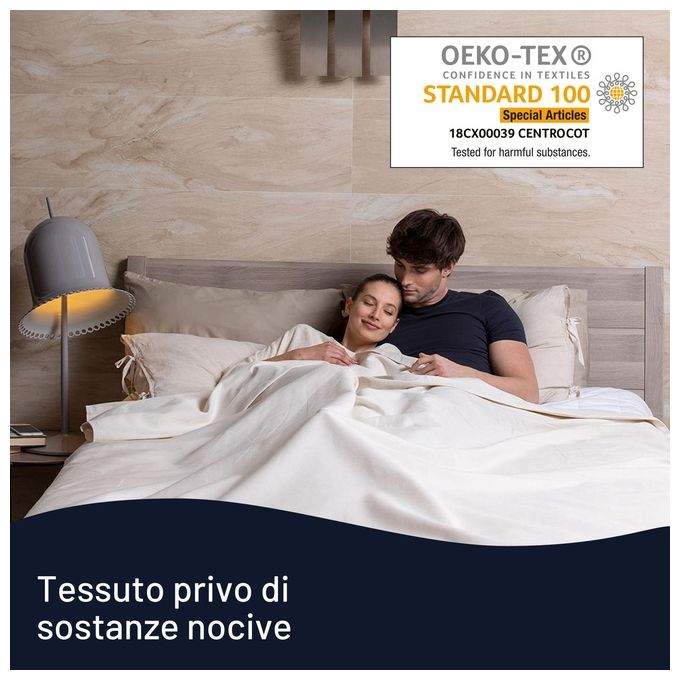 Imetec Scaldasonno Adapto M 6T 100% Lana e Merino 150x16cm