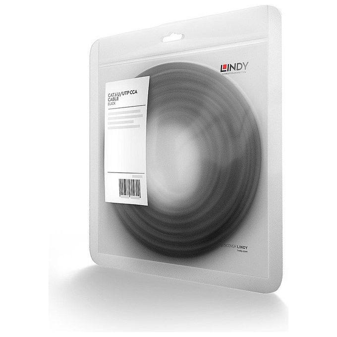 Lindy Cavo di Rete Cat.6 U-Utp Basic Nero 2mt