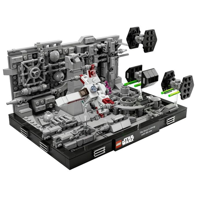 Lego star wars diorama volo trincea morte nera 75329 set costruzione 665 pezzi adulti