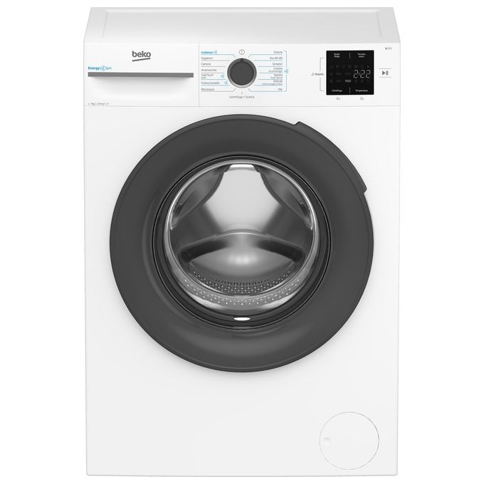 Beko BMWU3721A Lavatrice Frontale Slim 7 Kg 1200 rpm Classe A SteamCure Motore Inverter (85x60x50 cm) colore Bianco