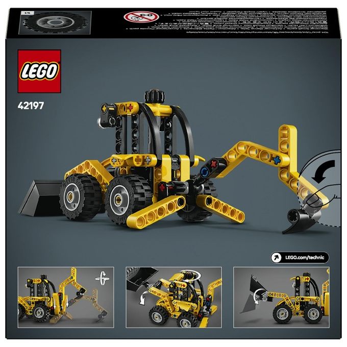 LEGO Scavatrice a Cucchiaia Rovescia 42197 Technic Costruzioni avanzate per appassionati con dettagli realistici di movimento e design robusto