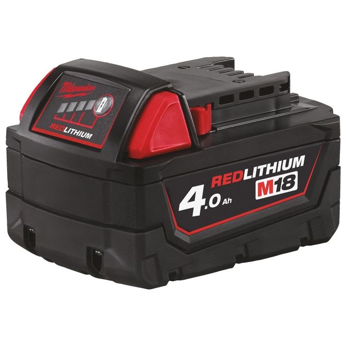 Milwaukee M18B4 18V - 4.0 Ah Li-Ion Batteria di Ricambio