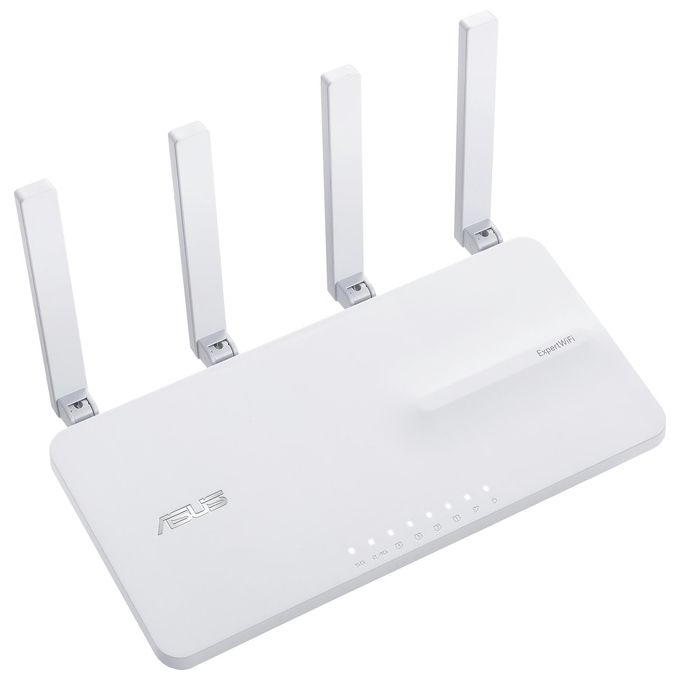 ASUS ExpertWiFi EBR63 AX30000 Router Business Dual-band WIFI, SDN, VLAN, Dual WAN, VPN, Guest Portal, Free WiFi, AiProtection Pro, Bianco