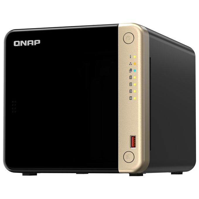 QNAP TS-464 NAS Tower Collegamento Ethernet LAN Nero N5095