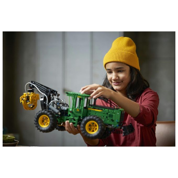 LEGO Technic 42157 Trattore John Deere 948L-II, Modellino da Costruire di Veicolo Giocattolo con Funzioni Pneumatiche e 4WD