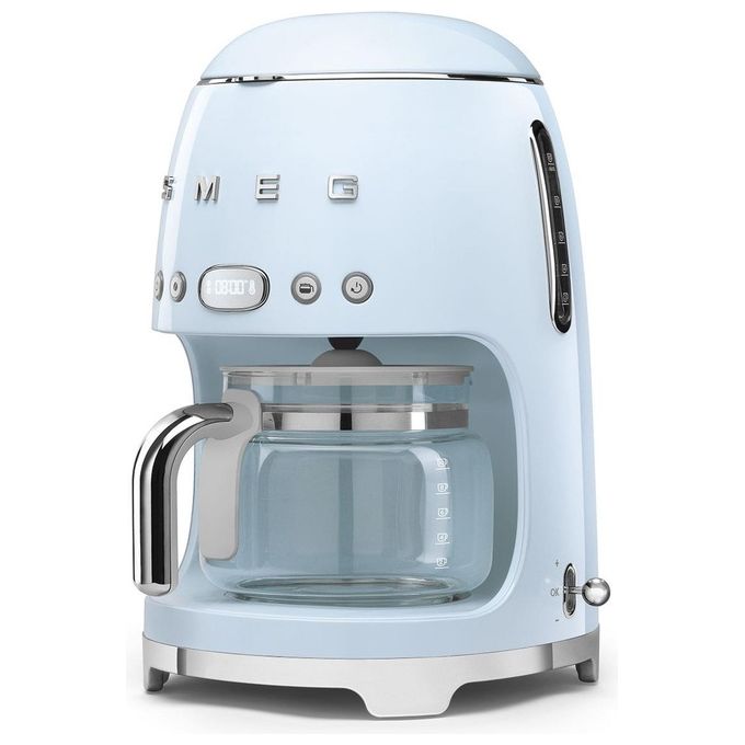 Smeg DCF02PBEU Macchina da Caffe' con Filtro Programmabile 10 Tazze 1050W Azzurro