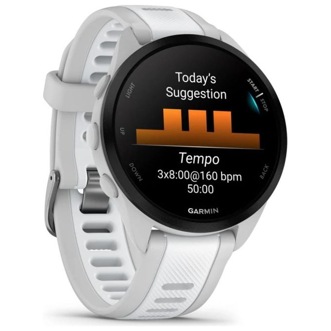 Garmin Forerunner 165 43mm 1.2'' GPS Sport Salute Notifiche Mist grey-Whitestone