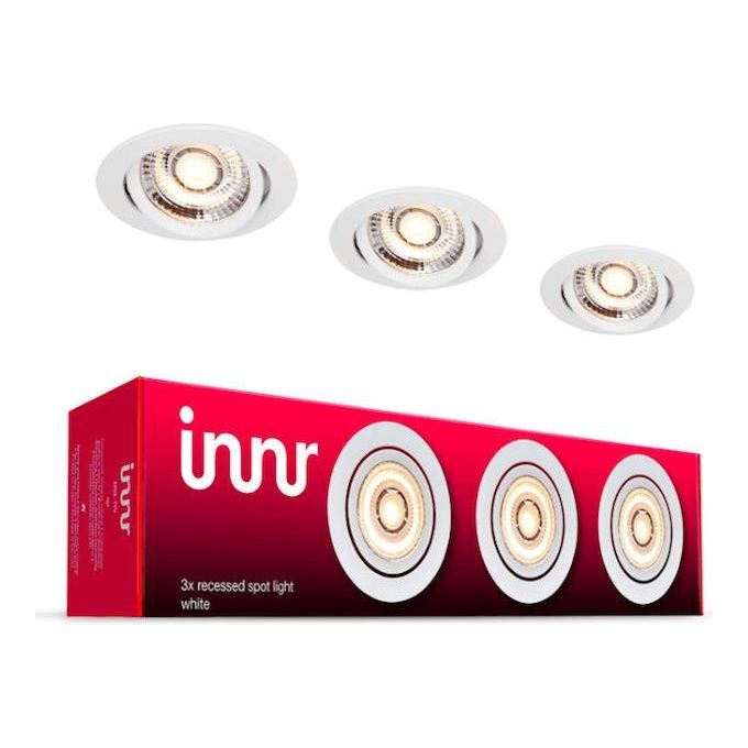 Innr Lighting Recessed Spot Light Lampada da Tavolo Bianco 3x350lm