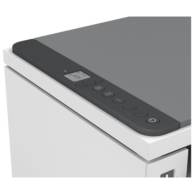 Laser Tank 1604w 381L0A, Stampante Multifunzione con Serbatoio Toner integrato a Ricarica Rapida, Stampa Fronte e Retro Manuale in bianco e nero, 22 ppm, Scansione A4, Wi-Fi, USB, HP Smart, Bianca