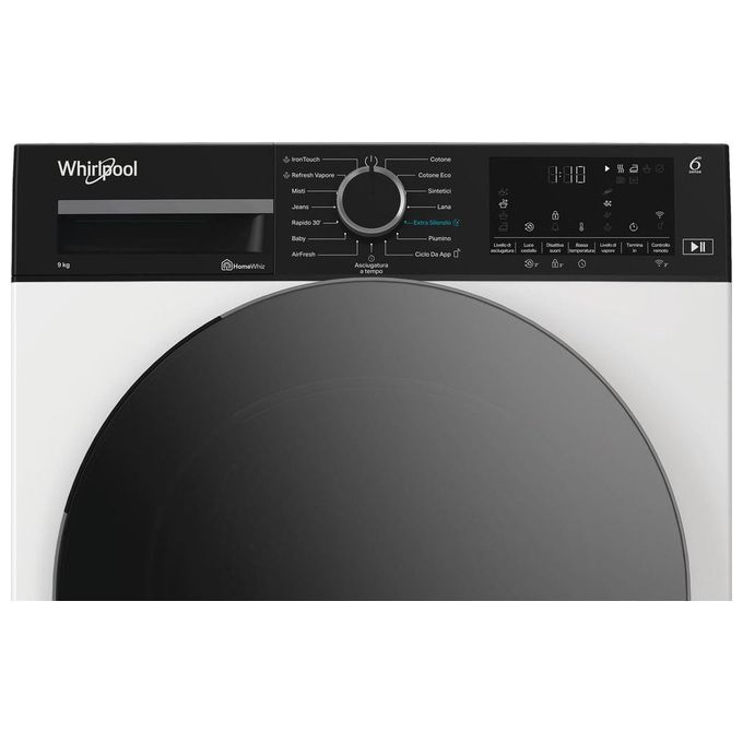 Whirlpool C WD 96M WBS IT - Asciugatrice Pompa di Calore 9 kg Classe A Motore Inverter  Wi-Fi  Tecnologia 6° Senso (849 × 597 × 656 cm) Bianco