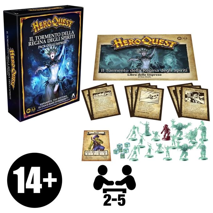 Hasbro Gioco Avalon Hill HeroQuest Il Tormento della Regina degli Spiriti