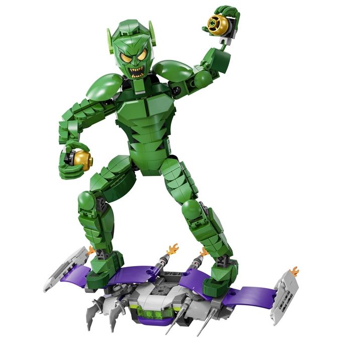 LEGO Marvel 76284 Personaggio Costruibile di Goblin, Gioco per Bambini 8+, Action Figure Snodabile del Nemico di Sider-Man