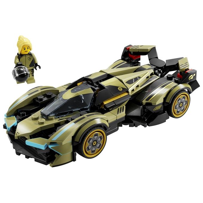 LEGO Speed Champions Super Car Lamborghini Lambo V12 Vision GT Macchina Giocattolo per Bambini da 10 Anni Modellino di Auto da Costruire con Minifigure del Pilota Idea Regalo da Collezione 76923