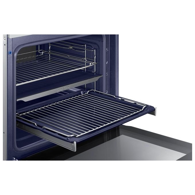 Samsung NV75K5541RS Serie Avant Dual Cook Forno Elettrico Multifunzione da Incasso Catalitico Doppia Ventola Capacita' 75 Litri Classe energetica A 50 Funzioni 60 cm Acciaio Inox