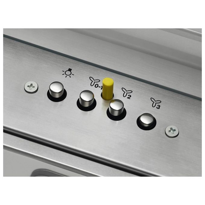 AEG DPE4941M Cappa Integrata Estraibile Classe energetica C 3 Velocita' Installabile in Modalita' Filtrante e Aspirante 90 cm Inox