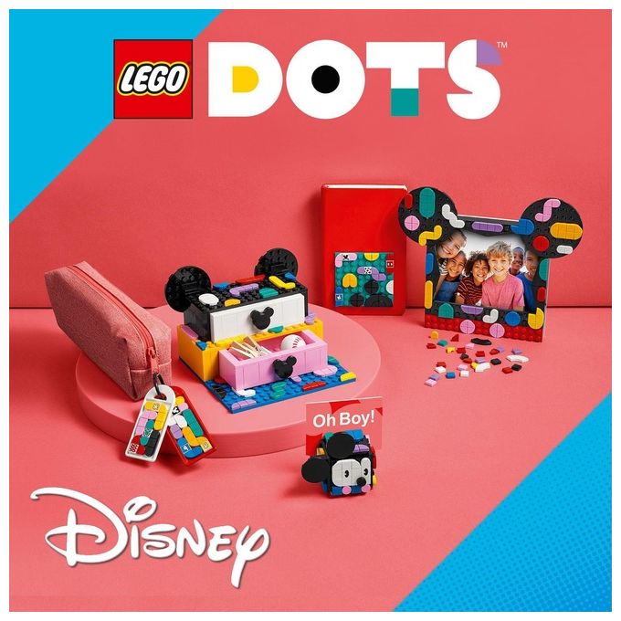 LEGO 41964 DOTS Il Kit Back to School di Topolino e Minnie Set Creativo con 669 Pezzi 10 Tessere Esclusive colore Multicolore