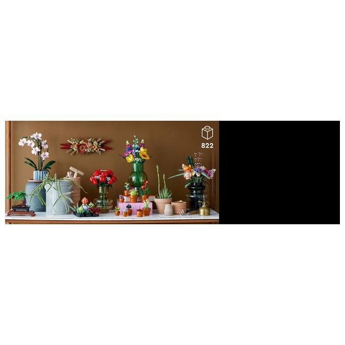 LEGO Icons 10328 Bouquet di Rose, Set Fiori Finti per Adulti, Decorazione Casa, Idea Regalo per Lei o Lui, Collezione Botanica