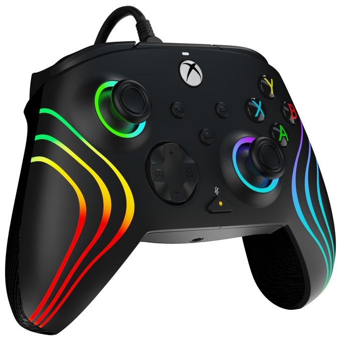 Pdp Gamepad per Xbox Afterglow Wave Wired Black