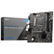 MSI PRO H610M-G DDR4, Scheda Madre Micro-ATX - Supporta i processori Intel 12th Gen Core, LGA 1700-2 x DIMM (3200MHz), 1x slot PCIe 4.0 x16, 1 x M.2 Gen3, Intel 1G LAN, HDMI 2.1, DP 1.4 e VGA