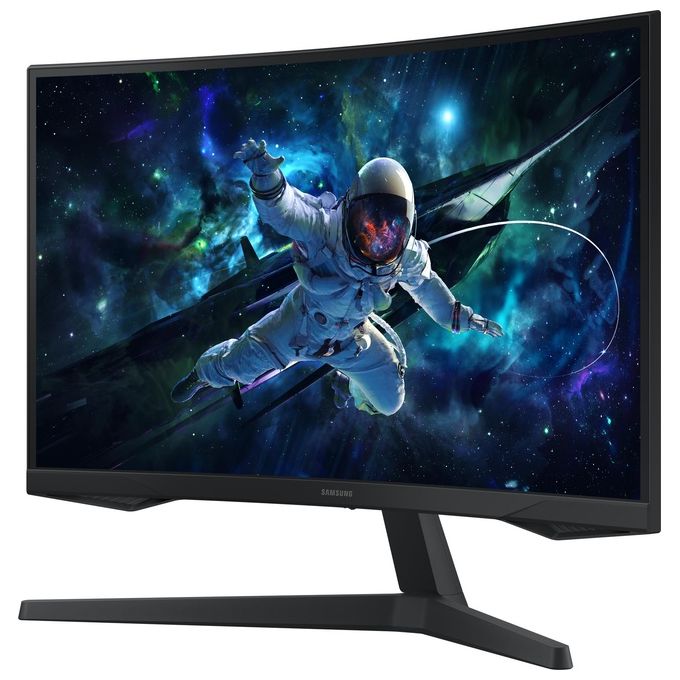 Samsung Monitor Gaming Odyssey G5 (S27CG554) Curvo (1000R) 27'' 2560x1440 (WQHD 2K) HDR10 VA 165 Hz 1 ms (MPRT) FreeSync HDMI Display Port Ingresso Audio Flicker Free Eye Saver Mode