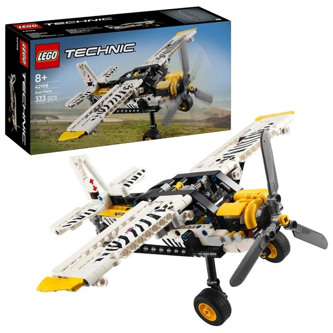 LEGO Aereo Bush Technic 42198 Modellino da Costruzione Innovativo ed Educativo per Appassionati di Ingegneria e Design Creativo