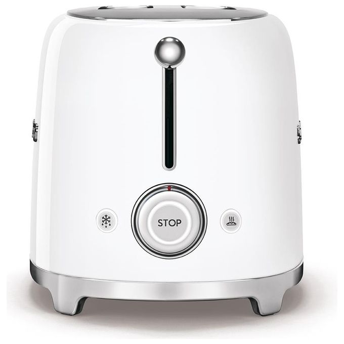 Smeg TSF01WHEU Estetica 50's Style Tostapane 2 Fette 6 Livelli di Doratura Bianco