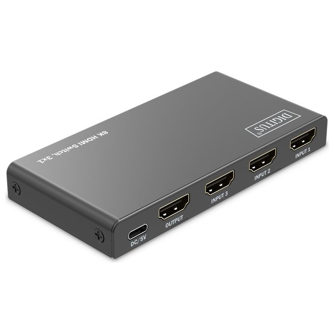 Digitus Switch Hdmi 3x1 8k-60hz (4:4:4) Hdr Hdcp 2.3