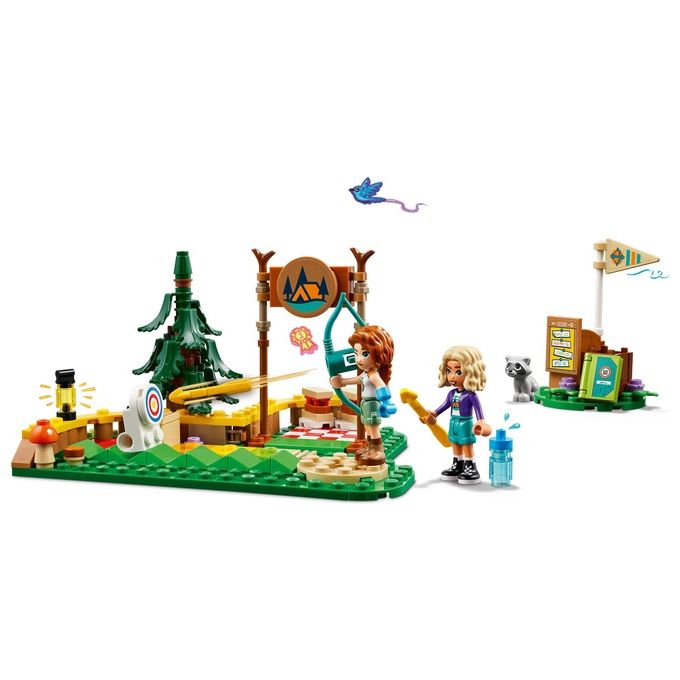 LEGO Friends Tiro con l'Arco al Campo Avventure Giochi Sportivi per Bambine e Bambini da 6 Anni in su con Arco e Frecce Giocattolo 2 Mini Bamboline e un Procione Idee Regalo di Compleanno 42622