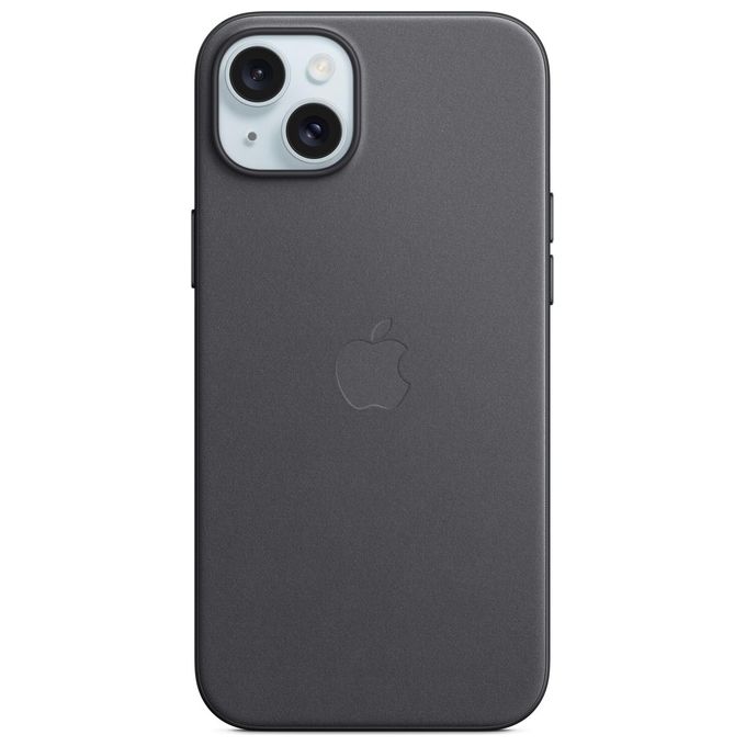 Apple Custodia MagSafe in Tessuto FineWoven per iPhone 15 Plus Nero ​​​​​​​
