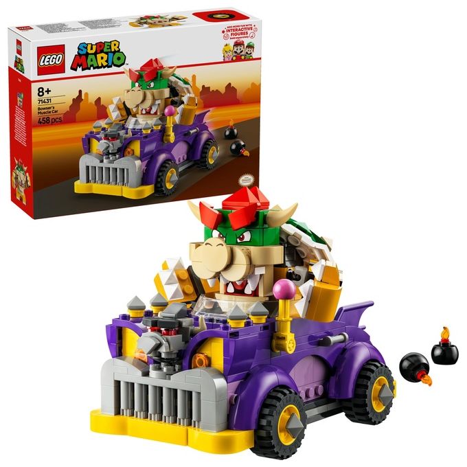 LEGO Super Mario 71431 Pack di Espansione Il Bolide di Bowser, Giochi Bambini 8+ Anni con Personaggio e Macchina Giocattolo