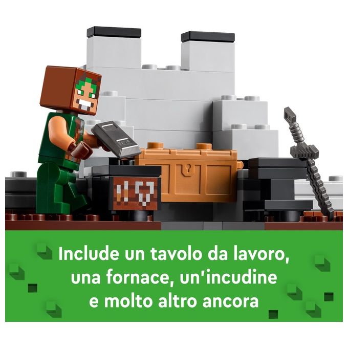 LEGO Minecraft Il Castello del Lupo Giocattolo da Costruire con il Personaggio del Domatore 2 Animali e 2 Scheletri con Armi Giochi di Ruolo per Bambini e Bambine da 8 Anni in su Idea Regalo 21261