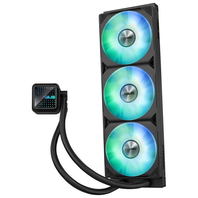 ASUS Prime LC 360 ARGB Dissipatore a Liquido All-In-One Tre Ventole con Led ARGB e Illuminazione Aura 40cm di Tubi Compatible con Diverse Schede Madri Intel e AMD Nero