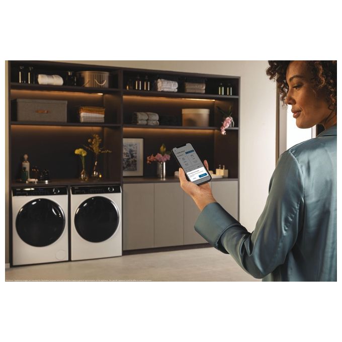 Haier HW90-B14959U1 I-Pro Series 5 Lavatrice Carica Frontale 9 Kg 1400 rpm Classe A Direct Motion Wi-Fi Vapore ABT (85x60x57 cm) colore Bianco