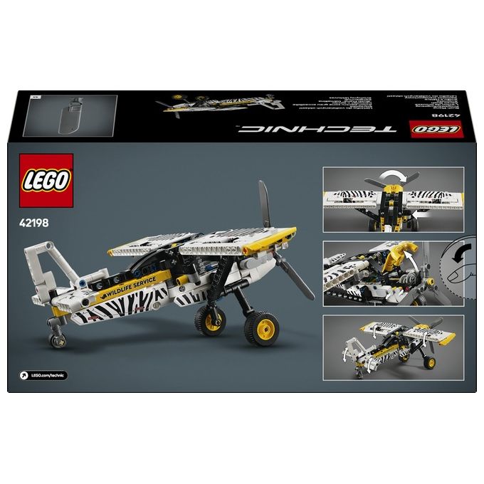 LEGO Aereo Bush Technic 42198 Modellino da Costruzione Innovativo ed Educativo per Appassionati di Ingegneria e Design Creativo